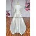 Elegant Drape Knee-Length Picture of Arabic Wedding Dress